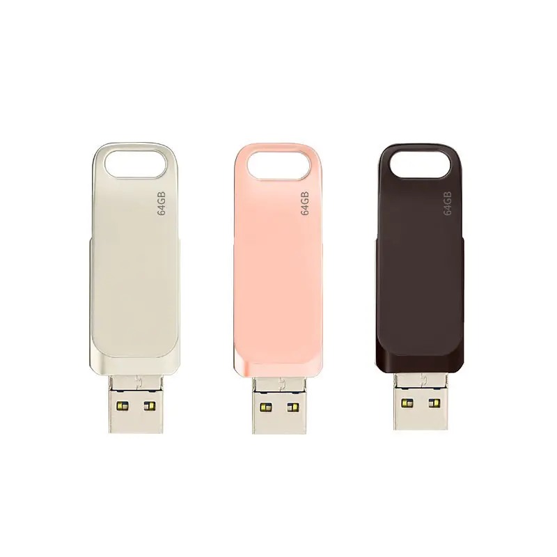 Mini usb flash drive 4 em 1, flash drive 4 em 1, usb otg 16g 32g 64g pendrive 128g usb vara 256g de memória personalizada, presente