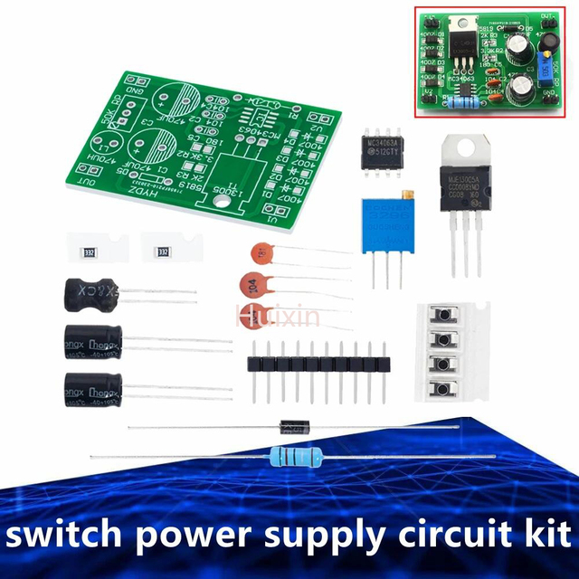 Switch Power Supply Circuit Kit Precision Adjustable DC Voltage Regulator DIY Voltage Regulator Training Welding Loose Parts