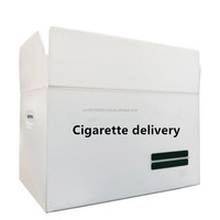 Mannkie Personnalisé En Plastique Ondulé PP Tabac Emballage de Conteneur de Caisse de Coroplast De Livraison De Stockage De Boîte à Cigarettes À Vendre