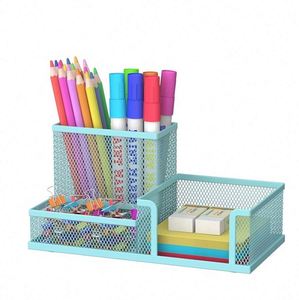 Pen Holder Desk Organizer, <b>Office</b> <b>Supplies</b> Pencil Holder with 3 Compartments, Desk Accessories and Workspace Organizers - Product Image 2