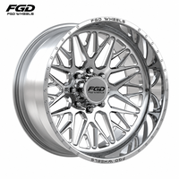 Jantes monobloc forgées sur mesure, polies, à déport profond, 22x12 24x14 24x16 26x16 26x14, Super Jantes Simples pour Chevrolet Silverado