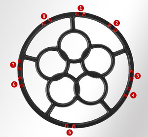 Salvamanteles antideslizantes para encimeras <span class=keywords><strong>de</strong></span> cocina, salvamanteles <span class=keywords><strong>de</strong></span> <span class=keywords><strong>hierro</strong></span> <span class=keywords><strong>fundido</strong></span> caliente para encimera <span class=keywords><strong>de</strong></span> Gas, cafetera, anillo reductor <span class=keywords><strong>de</strong></span> Gas, anillo <span class=keywords><strong>de</strong></span> trabajo para estufa <span class=keywords><strong>de</strong></span> Gas - Product Image 1