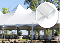 GAIA TEXTILE Pvc tente extérieure bâche Beige 610gsm 650gsm 680gsm kaki Pvc tissus