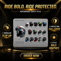 Casque de moto ABS à visière relevable, double visière, déverrouillage rapide, casque intégral, certifié 3C DOT