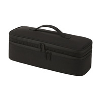 Sac de rangement portable grande capacité en Taslon pour sèche-cheveux, étui de voyage à double fermeture éclair pour fer à boucler, lisseur et outils de coiffure