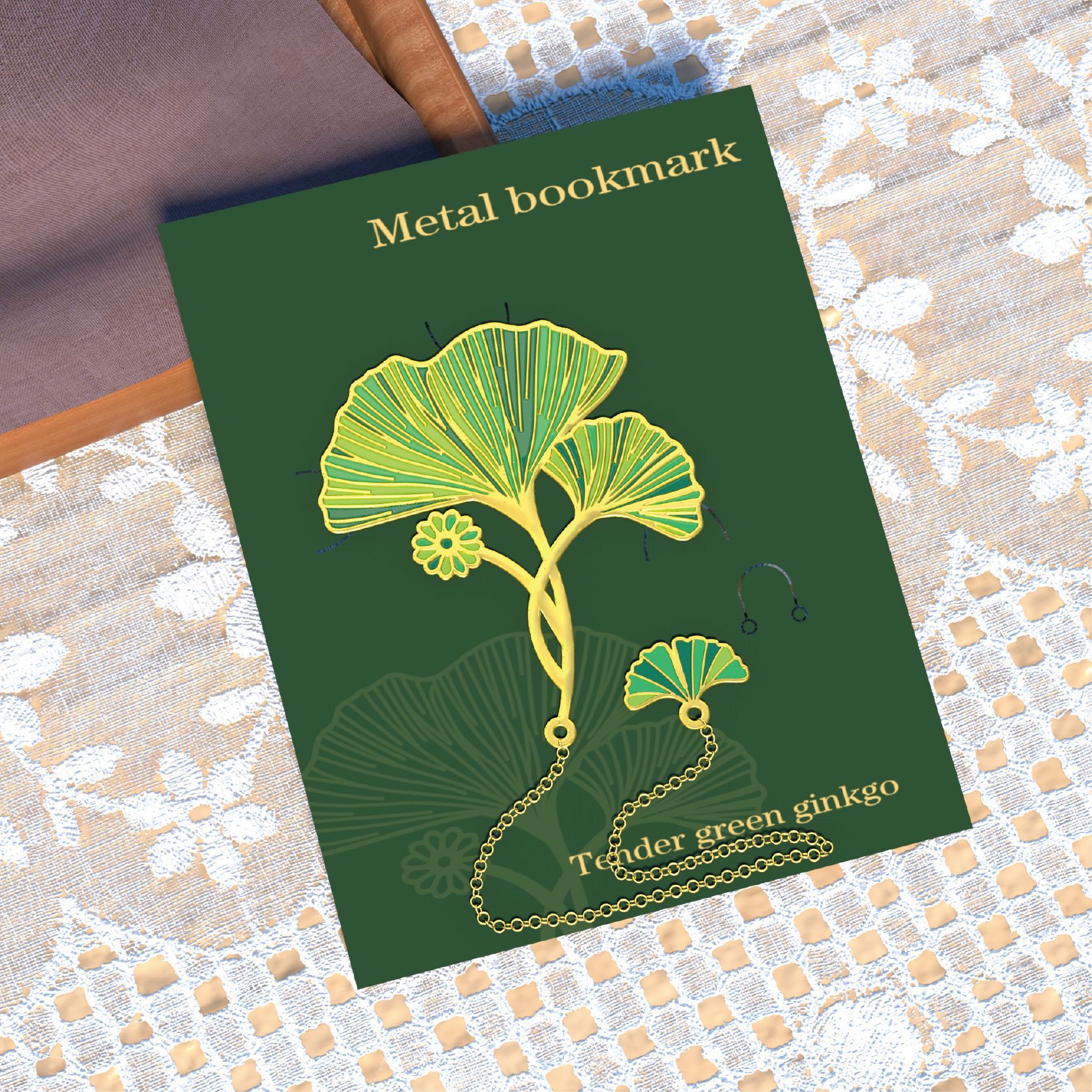 Nervures des feuilles de ginkgo