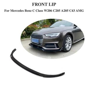 Lame avant en Fiber de carbone pour <span class=keywords><strong>Mercedes</strong></span> Benz classe <span class=keywords><strong>C</strong></span> W206 C205 A205 C43 <span class=keywords><strong>AMG</strong></span> 2019-2021 - Product Image 2
