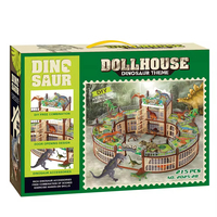 EPT 215 Piezas, Juego de Dinosaurios para Armar, Rompecabezas 3D, Modelo de Plástico para Niños