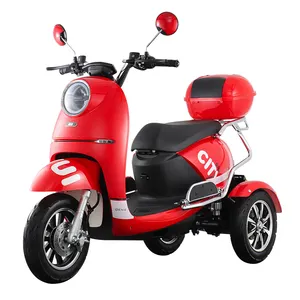 Mobilidade assento duplo scooter elétrico adultos 3 rodas mobilidade scooter elétrico 500w citycoco vendas scooter motocicletas elétricas