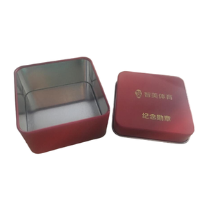 68x68x37mmH vuông <span class=keywords><strong>tinplate</strong></span> hộp thiếc lưu niệm quà Tặng bền tái chế vật liệu lưu trữ trong phong cách Trung Quốc - Product Image 2