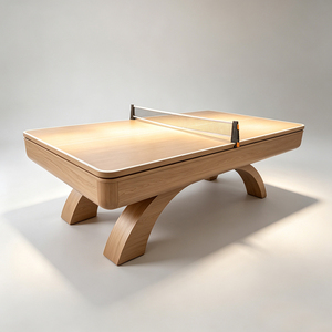 Table de billard et de salle à manger 2 en 1 de style vintage, en bois massif avec pieds tournés, table de jeu d'intérieur avec plateau amovible - Product Image 3
