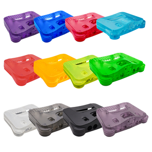 Boîtier de remplacement transparent <span class=keywords><strong>bleu</strong></span> glace Bitfunx N64 pour console de jeu rétro Nintendo64 toutes versions - Product Image 2