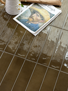Carreaux muraux vintage français en tissu <span class=keywords><strong>Hygeia</strong></span> noir 400x1200 pour salle de bain, douche, cuisine, murs d'accentuation B&B. - Product Image 5