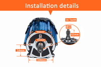 Moteur universel 48V/60V efficace 1500W différentiel sans balais DC Power