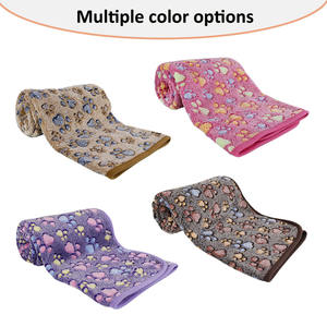 Superweiche Flauschige Premium-Fleece Haustierdecke Pfotenabdruck Flanell-Überwurf Haustierdecke für Hund Welpe Katze - Product Image 3