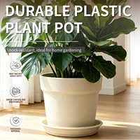 Pot Bunga Minimalis PP Tahan Lama dengan Lubang Drainase - Kapasitas 9.6L untuk Penggunaan Dalam/Luar Ruangan & Pot Luar Ruangan