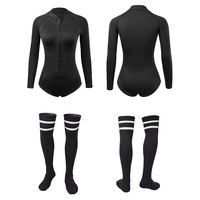 Maillot de bain 1 pièce en néoprène pour dames Offre Spéciale 2mm 3mm avec longues chaussettes de plongée combinaison de plongée surf
