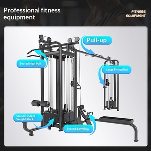 Rack d'entraînement complet pour cinq personnes, équipement de fitness multifonctionnel, rack commercial à portique - Product Image 4