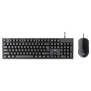 Aigo Wq3808 <b>Wired</b> <b>Keyboard</b> Mouse Combo 104 Keys Full Size Business Office Set For Windows Mac - Product Image 5