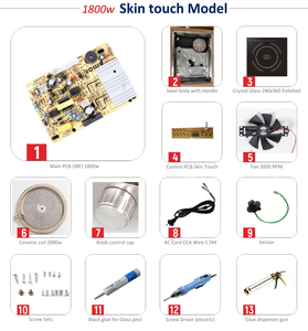 Tragbarer <span class=keywords><strong>Mini</strong></span>-Infrarotkocher SKD CKD Semi Knock Down Ersatzteilset Kompaktes Elektrisches Keramikkochfeld für Zuhause - Product Image 3