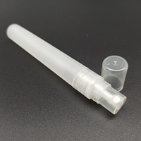 Flacon pulvérisateur portable léger en plastique dépoli de petite capacité, mini flacon de voyage rechargeable pour échantillon de parfum, atomiseur