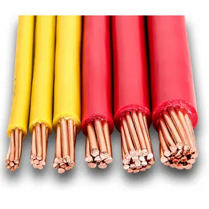 Ul listado thhn 6/10/12/14/22awg revestimento de nylon isolado revestimento elétrico 7 fios de fio de cobre para casa
