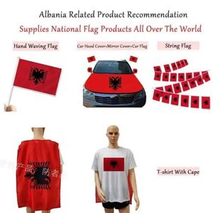 ธงชาติแอลเบเนีย พิมพ์ลายสกรีนบนผ้าโพลีเอสเตอร์ ขนาดสั่งทำได้ ขายส่งธงชาติประเทศต่างๆ ทั่วโลก - Product Image 6