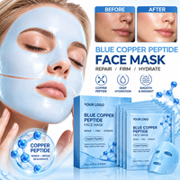 Masque Visage au Peptide de Cuivre Bleu GHK-Cu Marque Privée OEM ODM Anti-Âge Collagène Hydratant Raffermissant Soin de la Peau Usine