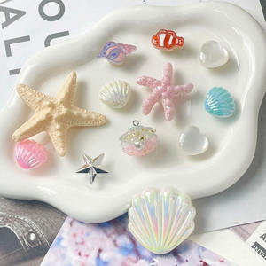Accessori fai da te di lusso Set di gioielli stella marina di perle accessorio rimovibile decorazione plastica ABS materiale zoccolo <span class=keywords><strong>scarpe</strong></span> Charms - Product Image 1