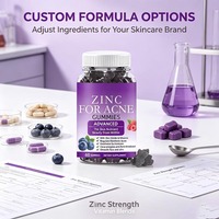 Gummies anti-acné OEM : Nettoyant et lissant pour la peau, Vitamine anti-imperfections, Produit de beauté sans gluten pour estomper les taches brunes