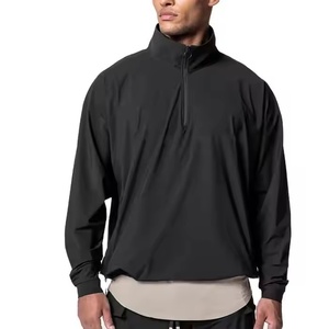 Sudadera con cremallera de cuarto de muestra gratis para hombre, muestra gratis, chaqueta con cuello levantado hecha a medida con bolsillos laterales - Product Image 4