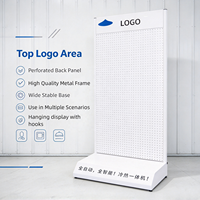 Présentoir de Magasin Personnalisé en Métal à Panneaux Perforés pour Appareils Électroménagers Intelligents : Purificateur d'Eau, Humidificateur, Aspirateur Robot, Outils