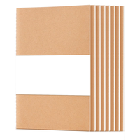 Cuadernos de Papel Kraft Personalizados en Oferta, Diarios con Cubiertas de Lino PU y Cuero PU para Niños, para Escribir, Dibujar y Usar como Diario