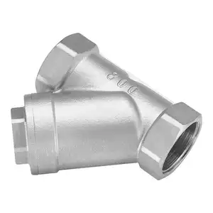 Empfehlen Stop Waste Pipe Fitting Filter Edelstahl DN80 201 Metall Wassers ch raube Ende Y Typ Sieb