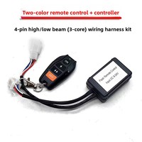 Foco LED de 12V y 24V para coche, juego de cables intermitentes con Control remoto inalámbrico, nuevo interruptor de encendedor de cigarrillos, tira de luz de arnés de cableado