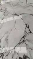 Panneau mural en PVC brillant effet marbre UV, imperméable, ignifuge, facile à installer, revêtement mural pour hôtel, maison, commerce, intérieur