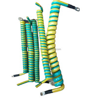 Câble spiralé à ressort haute élasticité en TPU, PUR, PVC, 2/3/4/5/6/7/8/10 conducteurs, câble à ressort 8 conducteurs