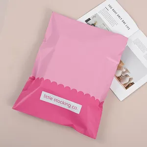 Bolsas de correo de plástico polivinílico personalizadas OEM, logotipo de fábrica, envío de ropa, embalaje biodegradable de colores