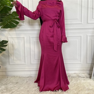 6548# Chic Elegant Wedding Party Rufflet Cuff Design Fishtail Long Dress Women Fashion Design Dress - Product Image 4