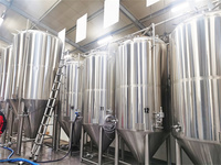 Promo Panas Fermentor Kerucut Baja Tahan Karat 304 Kapasitas 2000L 3000L 5000L dengan Kontrol PLC dan Manway untuk Produksi Alkohol di Pabrik Bir