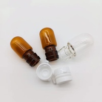 Flacon compte-gouttes cylindrique en verre transparent de 2 ml, modèle XD 6, avec bouchon à vis, pour huiles essentielles, sérums et ampoules – Meilleures ventes