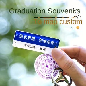 Regalos de Graduación para Toda la Clase: Llavero Personalizado con Texto, Estilo Tarjeta de Embarque, Colgante de Plástico con Foto para Estudiantes de Secundaria/Preparatoria - Product Image 3
