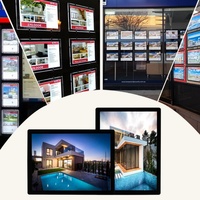 Caja de Luz LED Personalizada Ultrafina de Doble Cara, Iluminada, Impermeable y Ecológica para Exhibición en Ventanas de Agentes Inmobiliarios