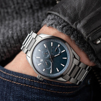 Montre automatique de réserve pour hommes 9120 Mouvement automatique Exposition Case Back 10 ATM Montre de plongée en cristal de saphir