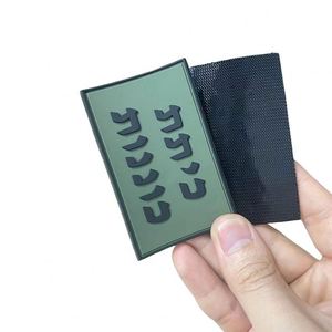 Patchs brodés en PVC souple 3D personnalisés sans minimum de commande, logo en relief thermocollant, patchs en caoutchouc avec velcro, à repasser, pour vêtements, Israël - Product Image 1