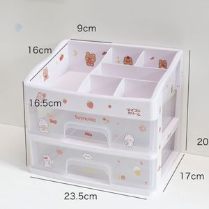 Caja de almacenamiento de escritorio creativa, cajón de tendencia multicapa, estante para estudiantes, caja para recibir maquillaje - Product Image 5