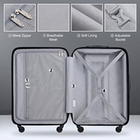 Valise MGB PC de haute qualité avec fermeture éclair YKK, serrure TAS, grande capacité, multicolores et multi-tailles