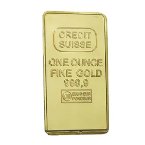 Pièce d'or 24 K personnalisée 1 Oz pièce commémorative dorée pièce suisse 999 lingot d'or