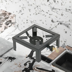 Portable Single Burner Cast Iron RV Outdoor <strong>Gas</strong> Stove Black LPG <strong>Barbecue</strong> Grilling Stand Powder Coated for Household Hotels - Product Image 2