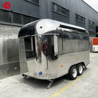 Remorque alimentaire en acier inoxydable Cogsun pour la restauration mexicaine, idéale pour les événements de food trucks locaux, remorque à mini-beignets personnalisée